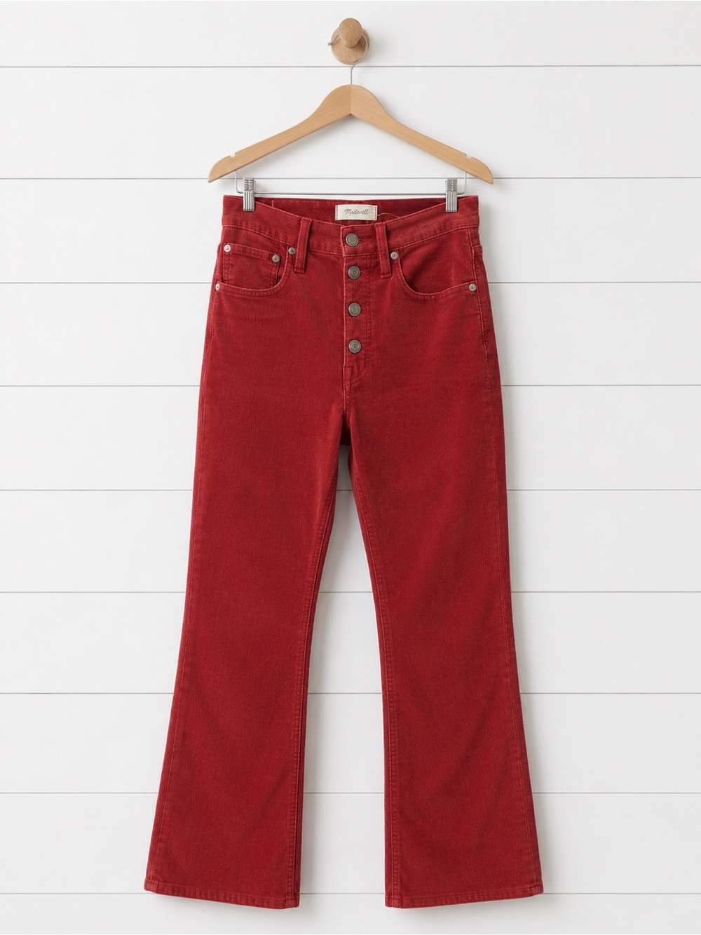 Madewell Cali Demi-Boot Jeans in Corduroy: Button-Front Edition Size 4